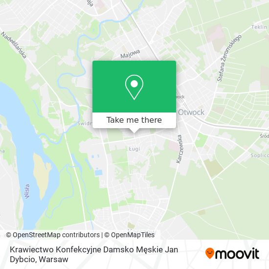 Krawiectwo Konfekcyjne Damsko Męskie Jan Dybcio map