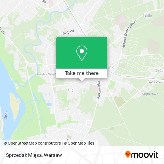 Sprzedaż Mięsa map