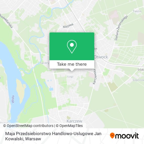 Maja Przedsiebiorstwo Handlowo-Uslugowe Jan Kowalski map