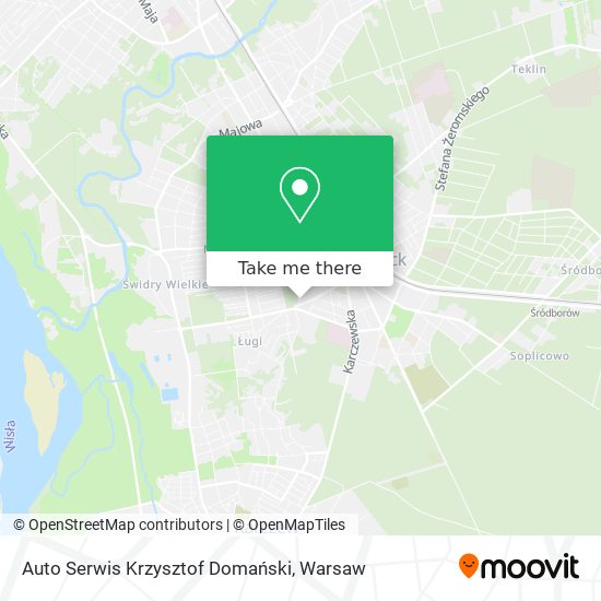 Карта Auto Serwis Krzysztof Domański