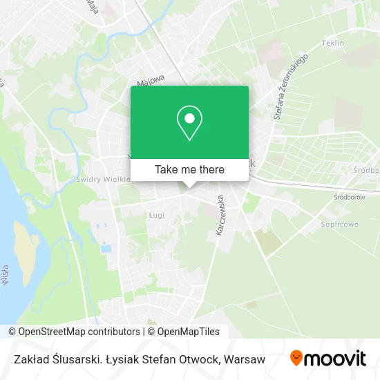 Zakład Ślusarski. Łysiak Stefan Otwock map