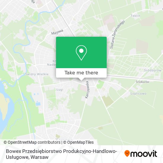 Bowex Przedsiębiorstwo Produkcyjno-Handlowo-Usługowe map