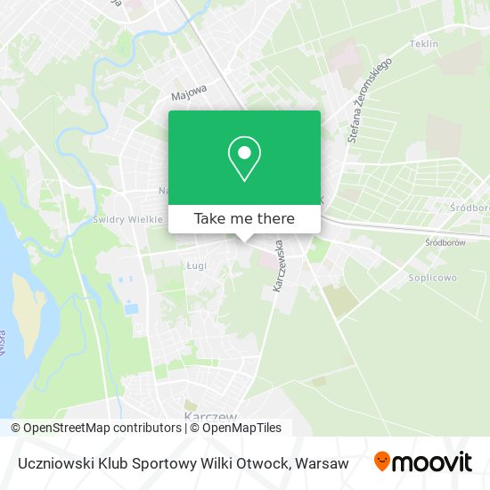 Uczniowski Klub Sportowy Wilki Otwock map