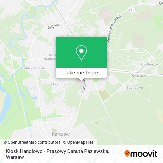 Kiosk Handlowo - Prasowy Danuta Paziewska map