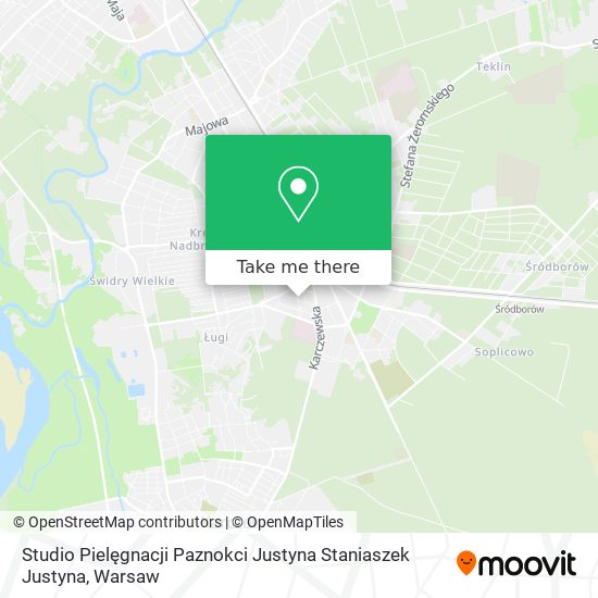 Studio Pielęgnacji Paznokci Justyna Staniaszek Justyna map