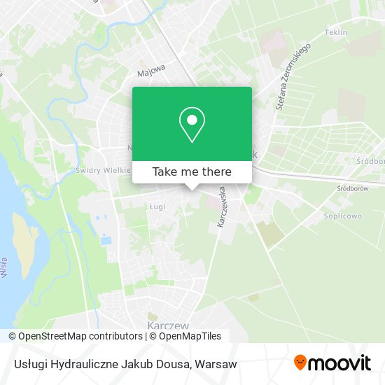 Usługi Hydrauliczne Jakub Dousa map