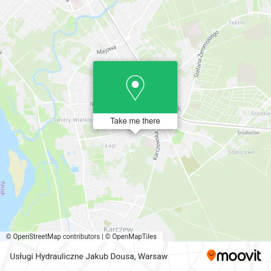 Usługi Hydrauliczne Jakub Dousa map
