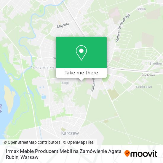 Irmax Meble Producent Mebli na Zamówienie Agata Rubin map