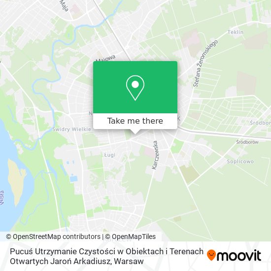 Pucuś Utrzymanie Czystości w Obiektach i Terenach Otwartych Jaroń Arkadiusz map