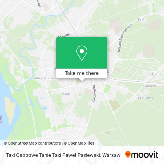 Taxi Osobowe Tanie Taxi Paweł Paziewski map