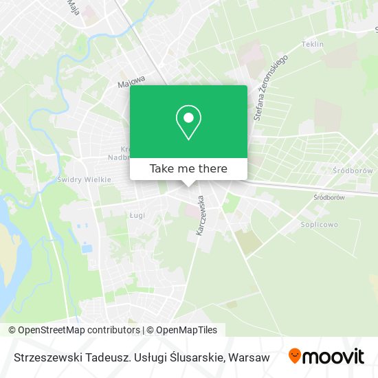 Strzeszewski Tadeusz. Usługi Ślusarskie map