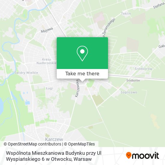 Wspólnota Mieszkaniowa Budynku przy Ul Wyspiańskiego 6 w Otwocku map