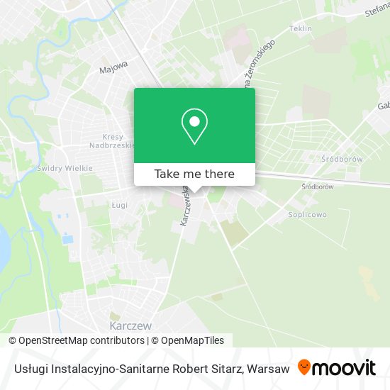 Usługi Instalacyjno-Sanitarne Robert Sitarz map