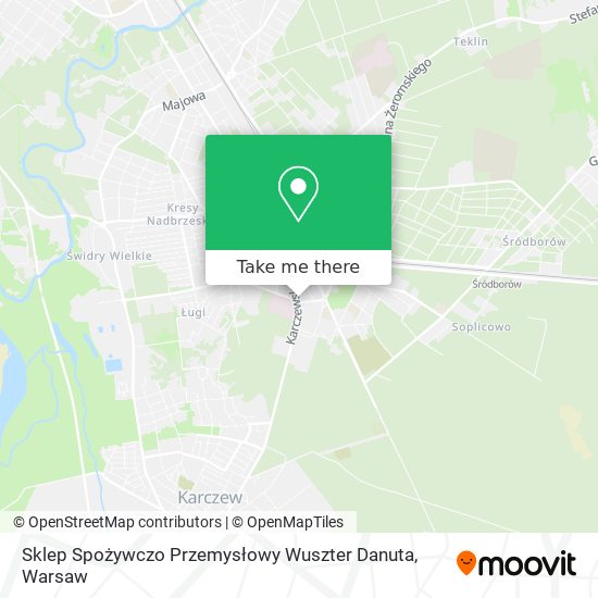 Sklep Spożywczo Przemysłowy Wuszter Danuta map