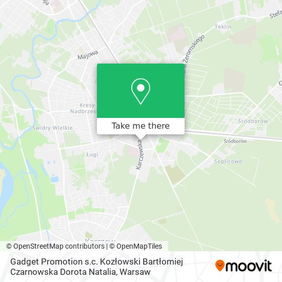 Gadget Promotion s.c. Kozłowski Bartłomiej Czarnowska Dorota Natalia map