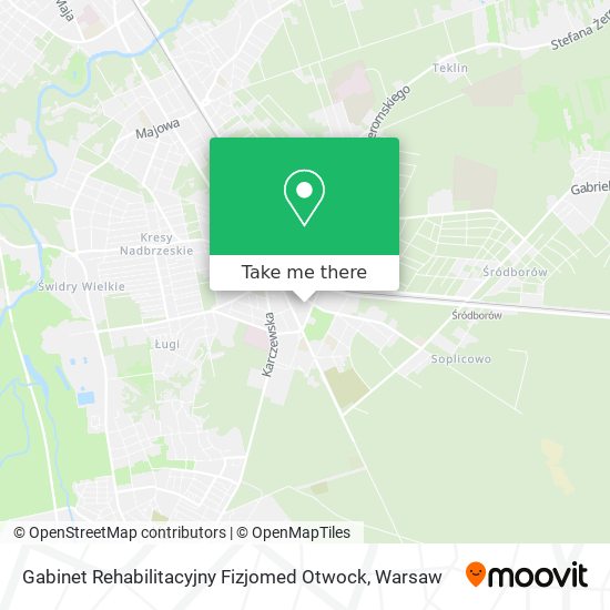 Gabinet Rehabilitacyjny Fizjomed Otwock map