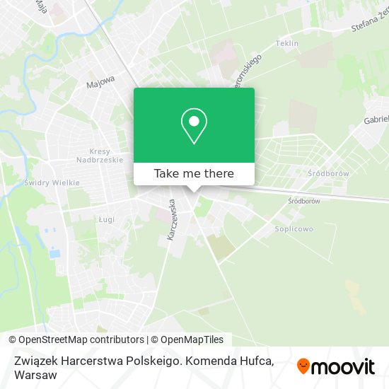 Związek Harcerstwa Polskeigo. Komenda Hufca map