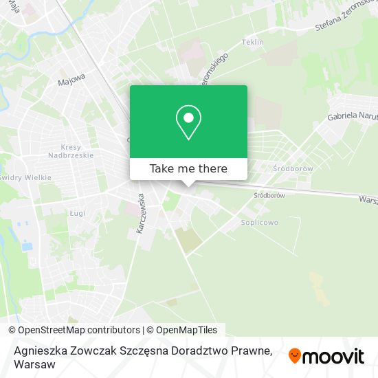 Agnieszka Zowczak Szczęsna Doradztwo Prawne map