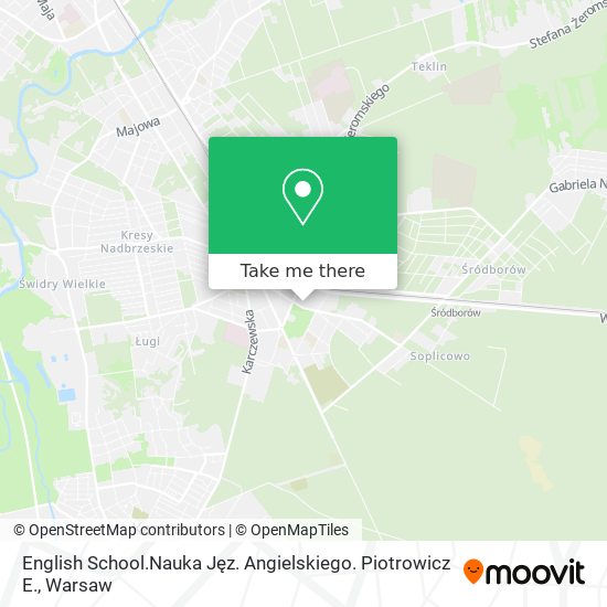 English School.Nauka Jęz. Angielskiego. Piotrowicz E. map