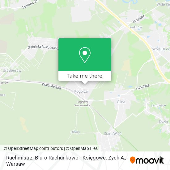 Rachmistrz. Biuro Rachunkowo - Księgowe. Zych A. map