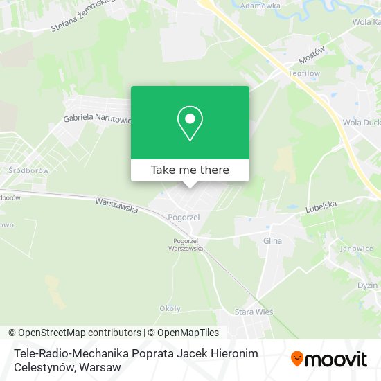 Tele-Radio-Mechanika Poprata Jacek Hieronim Celestynów map