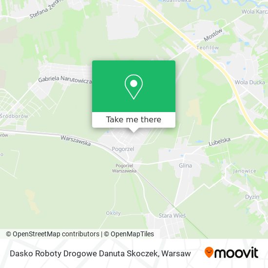 Dasko Roboty Drogowe Danuta Skoczek map