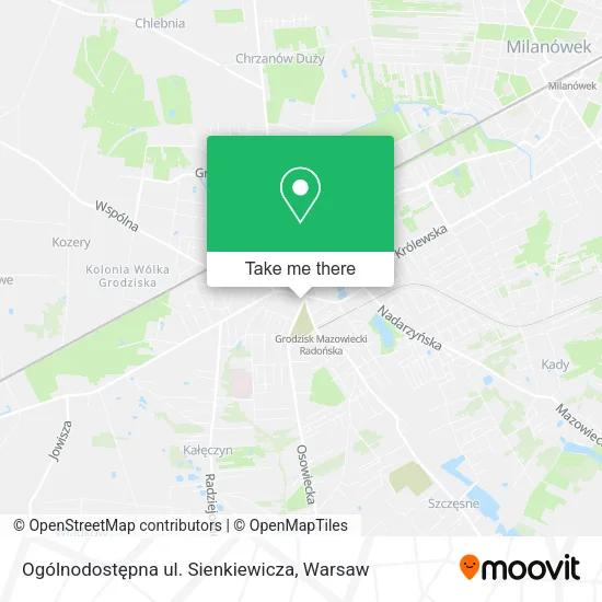 Ogólnodostępna ul. Sienkiewicza map