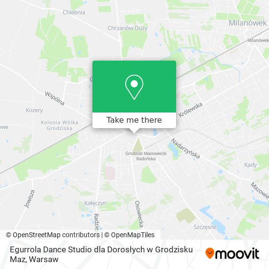 Карта Egurrola Dance Studio dla Dorosłych w Grodzisku Maz