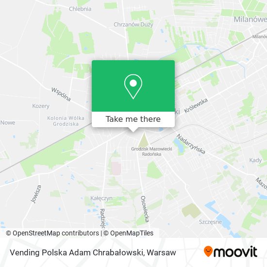 Vending Polska Adam Chrabałowski map