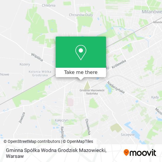 Gminna Spółka Wodna Grodzisk Mazowiecki map