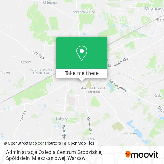 Administracja Osiedla Centrum Grodziskiej Spółdzielni Mieszkaniowej map