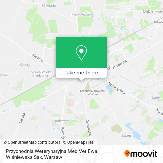 Przychodnia Weterynaryjna Med Vet Ewa Wiśniewska Sak map