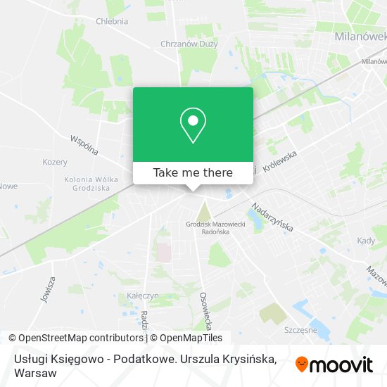 Usługi Księgowo - Podatkowe. Urszula Krysińska map