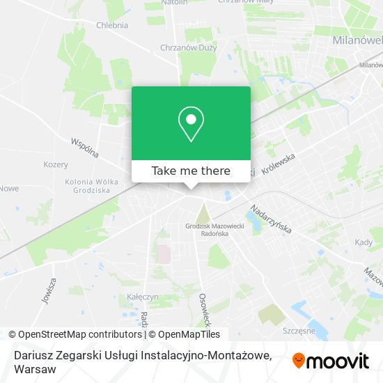 Dariusz Zegarski Usługi Instalacyjno-Montażowe map