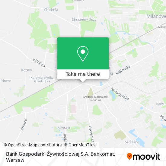 Bank Gospodarki Żywnościowej S.A. Bankomat map