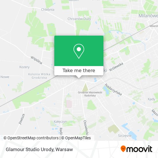 Glamour Studio Urody map