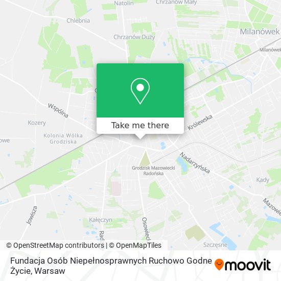 Fundacja Osób Niepełnosprawnych Ruchowo Godne Życie map