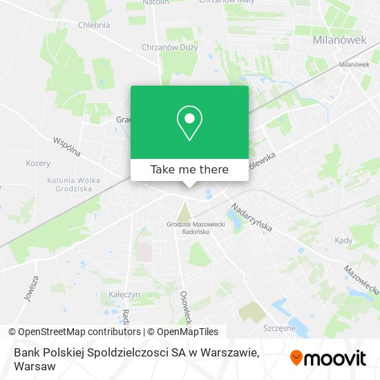 Bank Polskiej Spoldzielczosci SA w Warszawie map