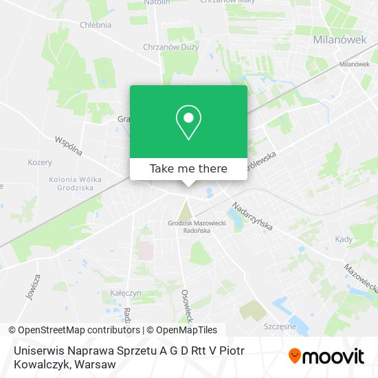 Uniserwis Naprawa Sprzetu A G D Rtt V Piotr Kowalczyk map