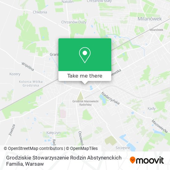 Grodziskie Stowarzyszenie Rodzin Abstynenckich Familia map