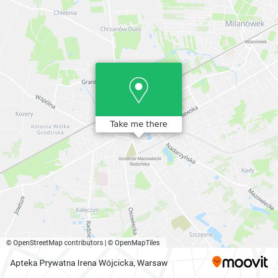 Apteka Prywatna Irena Wójcicka map