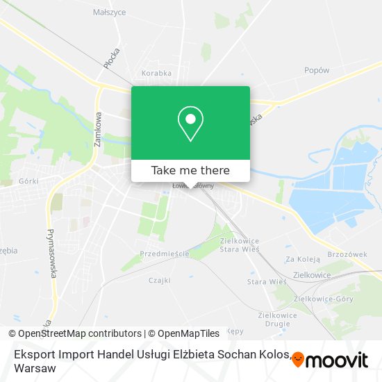 Eksport Import Handel Usługi Elżbieta Sochan Kolos map