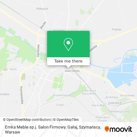 Emka Meble sp.j. Salon Firmowy. Gałaj, Szymańscy map