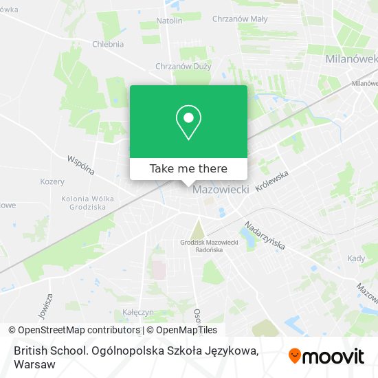 British School. Ogólnopolska Szkoła Językowa map