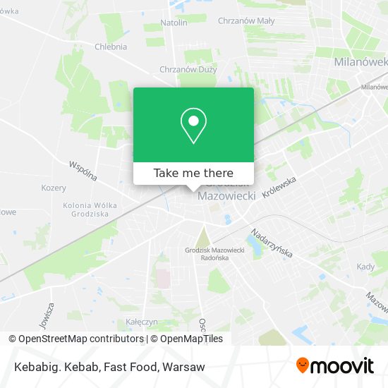 Kebabig. Kebab, Fast Food map