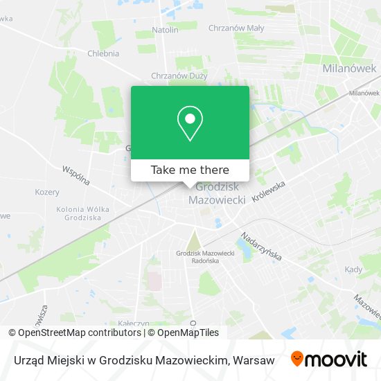 Urząd Miejski w Grodzisku Mazowieckim map