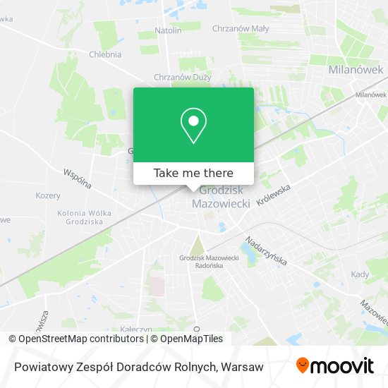 Карта Powiatowy Zespół Doradców Rolnych