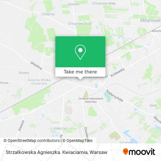 Strzałkowska Agnieszka. Kwiaciarnia map