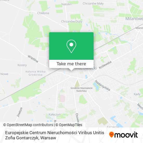 Europejskie Centrum Nieruchomości Viribus Unitis Zofia Gontarczyk map