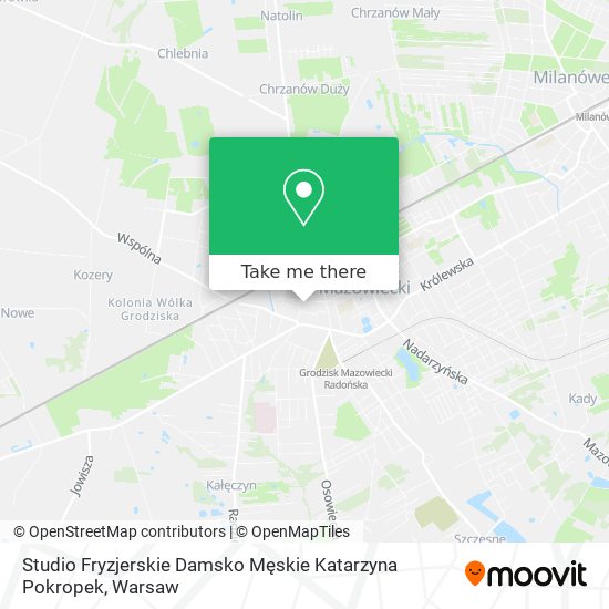 Studio Fryzjerskie Damsko Męskie Katarzyna Pokropek map